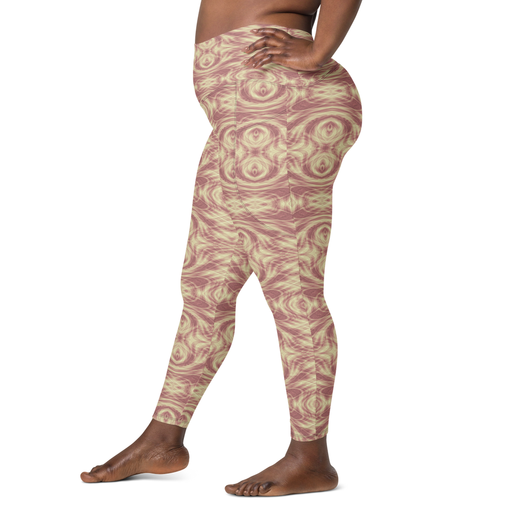 Recursia Tie-Dye Overdrive IV Leggings With Pockets In Pink