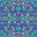 Product name: Recursia Rainbow Rose I T-Shirt Dress. Keywords: Clothing, Print: Rainbow Rose, T-Shirt Dress, Women's Clothing