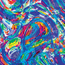 Product name: Recursia Rainbow Rose I Men's Joggers. Keywords: Athlesisure Wear, Clothing, Men's Athlesisure, Men's Bottoms, Men's Clothing, Men's Joggers, Print: Rainbow Rose