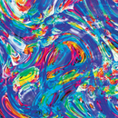 Product name: Recursia Rainbow Rose I One Piece Swimsuit. Keywords: Clothing, One Piece Swimsuit, Print: Rainbow Rose, Swimwear, Unisex Clothing