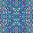 Product name: Recursia Rainbow Rose Skater Dress. Keywords: Clothing, Print: Rainbow Rose, Skater Dress, Women's Clothing