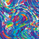 Product name: Recursia Rainbow Rose I Women's Sweatshirt. Keywords: Athlesisure Wear, Clothing, Print: Rainbow Rose, Women's Sweatshirt, Women's Tops