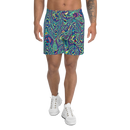 Product name: Recursia Alchemical Vision Men's Athletic Shorts. Keywords: Print: Alchemical Vision, Athlesisure Wear, Clothing, Men's Athlesisure, Men's Athletic Shorts, Men's Clothing