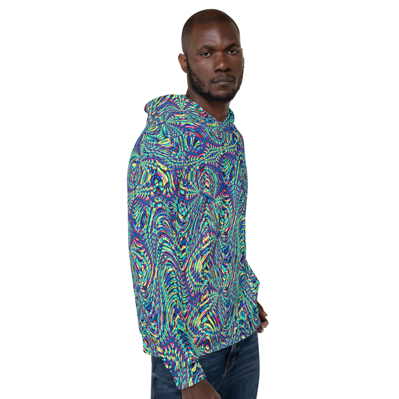 Product name: Recursia Alchemical Vision Men's Hoodie. Keywords: Print: Alchemical Vision, Athlesisure Wear, Clothing, Men's Athlesisure, Men's Clothing, Men's Hoodie, Men's Tops