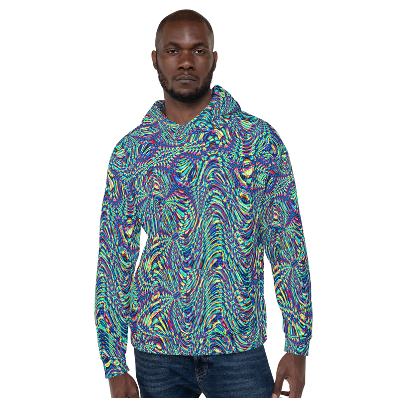 Product name: Recursia Alchemical Vision Men's Hoodie. Keywords: Print: Alchemical Vision, Athlesisure Wear, Clothing, Men's Athlesisure, Men's Clothing, Men's Hoodie, Men's Tops