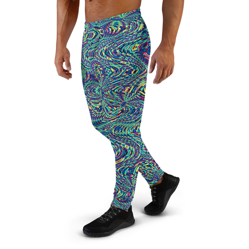 Product name: Recursia Alchemical Vision Men's Joggers. Keywords: Print: Alchemical Vision, Athlesisure Wear, Clothing, Men's Athlesisure, Men's Bottoms, Men's Clothing, Men's Joggers