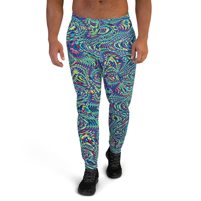 Product name: Recursia Alchemical Vision Men's Joggers. Keywords: Print: Alchemical Vision, Athlesisure Wear, Clothing, Men's Athlesisure, Men's Bottoms, Men's Clothing, Men's Joggers