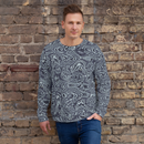 Product name: Recursia Alchemical Vision Men's Sweatshirt In Blue. Keywords: Print: Alchemical Vision, Athlesisure Wear, Clothing, Men's Athlesisure, Men's Clothing, Men's Sweatshirt, Men's Tops
