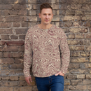 Product name: Recursia Alchemical Vision Men's Sweatshirt In Pink. Keywords: Print: Alchemical Vision, Athlesisure Wear, Clothing, Men's Athlesisure, Men's Clothing, Men's Sweatshirt, Men's Tops