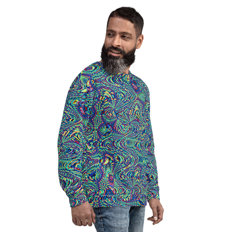Product name: Recursia Alchemical Vision Men's Sweatshirt. Keywords: Print: Alchemical Vision, Athlesisure Wear, Clothing, Men's Athlesisure, Men's Clothing, Men's Sweatshirt, Men's Tops