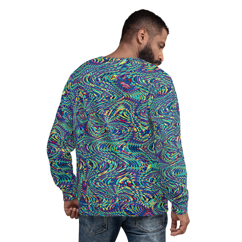 Product name: Recursia Alchemical Vision Men's Sweatshirt. Keywords: Print: Alchemical Vision, Athlesisure Wear, Clothing, Men's Athlesisure, Men's Clothing, Men's Sweatshirt, Men's Tops