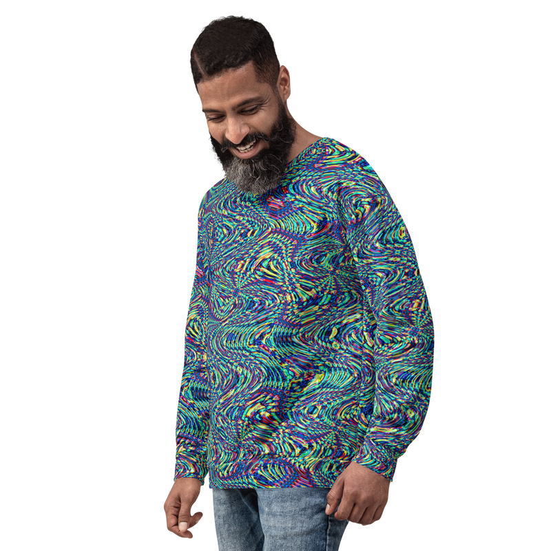 Product name: Recursia Alchemical Vision Men's Sweatshirt. Keywords: Print: Alchemical Vision, Athlesisure Wear, Clothing, Men's Athlesisure, Men's Clothing, Men's Sweatshirt, Men's Tops