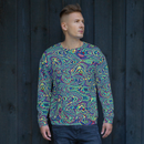 Product name: Recursia Alchemical Vision Men's Sweatshirt. Keywords: Print: Alchemical Vision, Athlesisure Wear, Clothing, Men's Athlesisure, Men's Clothing, Men's Sweatshirt, Men's Tops