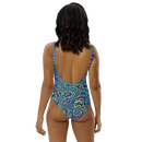 Product name: Recursia Alchemical Vision One Piece Swimsuit. Keywords: Print: Alchemical Vision, Clothing, One Piece Swimsuit, Swimwear, Unisex Clothing