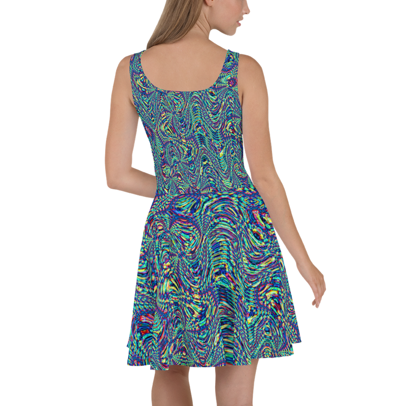 Product name: Recursia Alchemical Vision Skater Dress. Keywords: Print: Alchemical Vision, Clothing, Skater Dress, Women's Clothing
