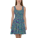 Product name: Recursia Alchemical Vision Skater Dress. Keywords: Print: Alchemical Vision, Clothing, Skater Dress, Women's Clothing