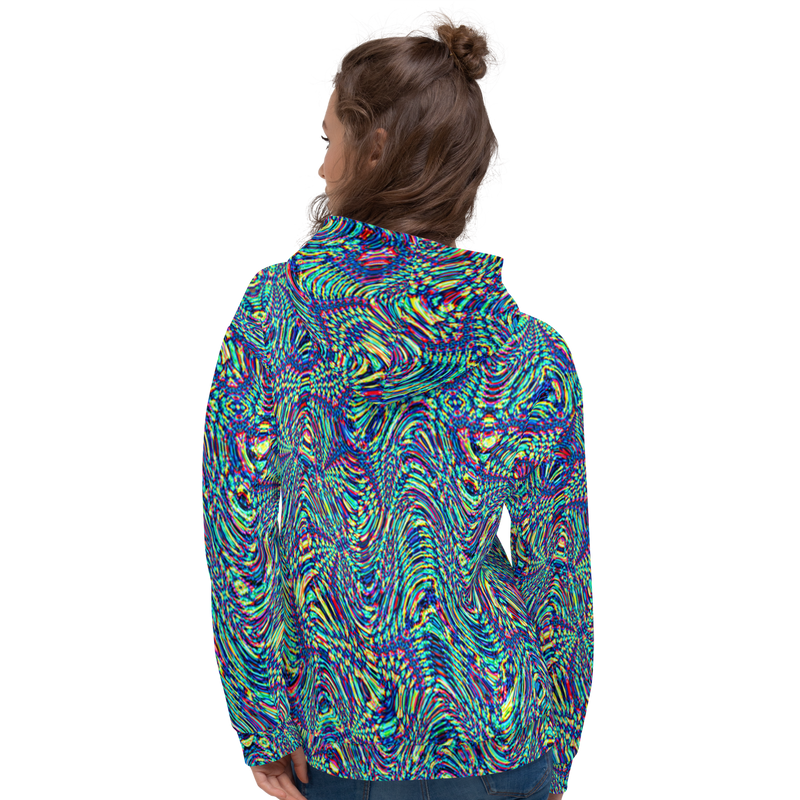 Product name: Recursia Alchemical Vision Women's Hoodie. Keywords: Print: Alchemical Vision, Athlesisure Wear, Clothing, Women's Hoodie, Women's Tops