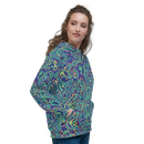 Product name: Recursia Alchemical Vision Women's Hoodie. Keywords: Print: Alchemical Vision, Athlesisure Wear, Clothing, Women's Hoodie, Women's Tops