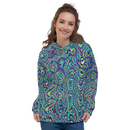 Product name: Recursia Alchemical Vision Women's Hoodie. Keywords: Print: Alchemical Vision, Athlesisure Wear, Clothing, Women's Hoodie, Women's Tops