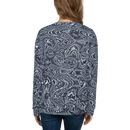 Product name: Recursia Alchemical Vision Women's Sweatshirt In Blue. Keywords: Print: Alchemical Vision, Athlesisure Wear, Clothing, Women's Sweatshirt, Women's Tops