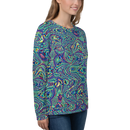 Product name: Recursia Alchemical Vision Women's Sweatshirt. Keywords: Print: Alchemical Vision, Athlesisure Wear, Clothing, Women's Sweatshirt, Women's Tops