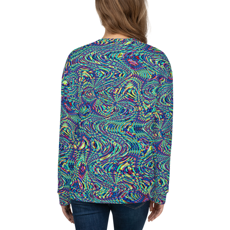 Product name: Recursia Alchemical Vision Women's Sweatshirt. Keywords: Print: Alchemical Vision, Athlesisure Wear, Clothing, Women's Sweatshirt, Women's Tops