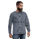 Product name: Recursia Alchemical Vision I Men's Sweatshirt In Blue. Keywords: Print: Alchemical Vision, Athlesisure Wear, Clothing, Men's Athlesisure, Men's Clothing, Men's Sweatshirt, Men's Tops
