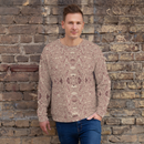 Product name: Recursia Alchemical Vision I Men's Sweatshirt In Pink. Keywords: Print: Alchemical Vision, Athlesisure Wear, Clothing, Men's Athlesisure, Men's Clothing, Men's Sweatshirt, Men's Tops