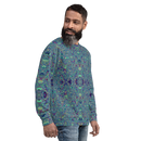 Product name: Recursia Alchemical Vision I Men's Sweatshirt. Keywords: Print: Alchemical Vision, Athlesisure Wear, Clothing, Men's Athlesisure, Men's Clothing, Men's Sweatshirt, Men's Tops