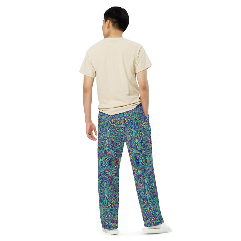 Product name: Recursia Alchemical Vision Men's Wide Leg Pants. Keywords: Print: Alchemical Vision, Men's Clothing, Men's Wide Leg Pants