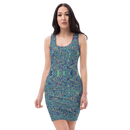 Product name: Recursia Alchemical Vision I Pencil Dress. Keywords: Print: Alchemical Vision, Clothing, Pencil Dress, Women's Clothing
