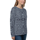 Product name: Recursia Alchemical Vision I Women's Sweatshirt In Blue. Keywords: Print: Alchemical Vision, Athlesisure Wear, Clothing, Women's Sweatshirt, Women's Tops