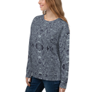 Product name: Recursia Alchemical Vision I Women's Sweatshirt In Blue. Keywords: Print: Alchemical Vision, Athlesisure Wear, Clothing, Women's Sweatshirt, Women's Tops
