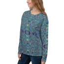 Product name: Recursia Alchemical Vision I Women's Sweatshirt. Keywords: Print: Alchemical Vision, Athlesisure Wear, Clothing, Women's Sweatshirt, Women's Tops