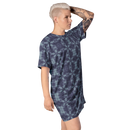 Product name: Recursia Argyle Rewired II T-Shirt Dress In Blue. Keywords: Print: Argyle Rewired, Clothing, T-Shirt Dress, Women's Clothing
