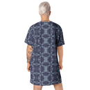 Product name: Recursia Argyle Rewired II T-Shirt Dress In Blue. Keywords: Print: Argyle Rewired, Clothing, T-Shirt Dress, Women's Clothing
