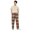 Product name: Recursia Argyle Rewired I Men's Wide Leg Pants. Keywords: Print: Argyle Rewired, Men's Clothing, Men's Wide Leg Pants