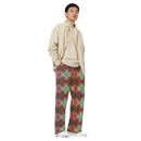 Product name: Recursia Argyle Rewired I Men's Wide Leg Pants. Keywords: Print: Argyle Rewired, Men's Clothing, Men's Wide Leg Pants