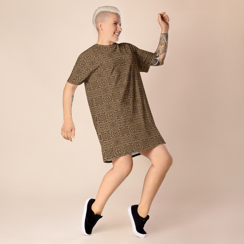 name brand t shirt dress Women's 100% Organic Cotton T-Shirt Dress L / Willow Green