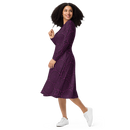 Product name: Recursia Desert Dream Long Sleeve Midi Dress. Keywords: Clothing, Print: Desert Dream, Long Sleeve Midi Dress, Women's Clothing