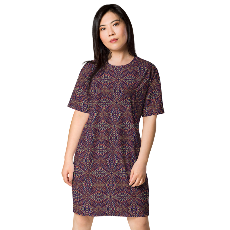Product name: Recursia Fabrique Unknown II T-Shirt Dress. Keywords: Clothing, Print: Fabrique Unknown, T-Shirt Dress, Women's Clothing