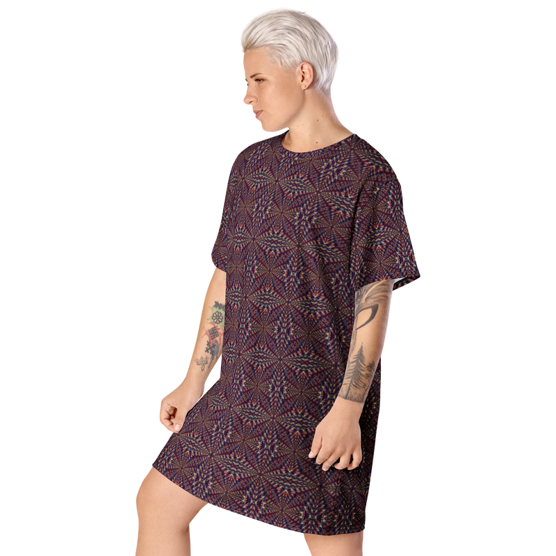 Product name: Recursia Fabrique Unknown II T-Shirt Dress. Keywords: Clothing, Print: Fabrique Unknown, T-Shirt Dress, Women's Clothing