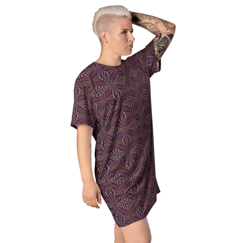 Product name: Recursia Fabrique Unknown II T-Shirt Dress. Keywords: Clothing, Print: Fabrique Unknown, T-Shirt Dress, Women's Clothing
