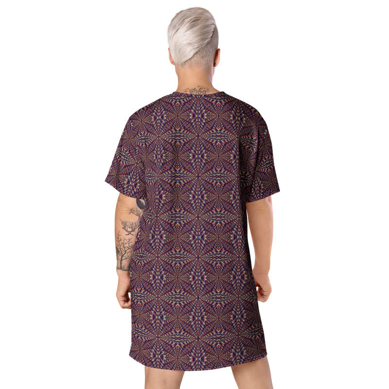 Product name: Recursia Fabrique Unknown II T-Shirt Dress. Keywords: Clothing, Print: Fabrique Unknown, T-Shirt Dress, Women's Clothing