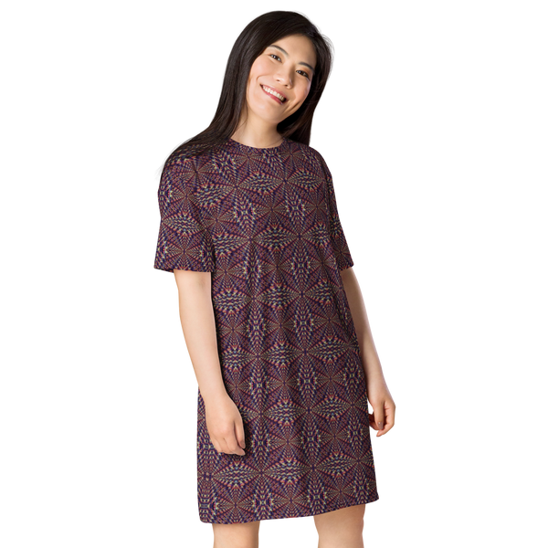 Product name: Recursia Fabrique Unknown II T-Shirt Dress. Keywords: Clothing, Print: Fabrique Unknown, T-Shirt Dress, Women's Clothing