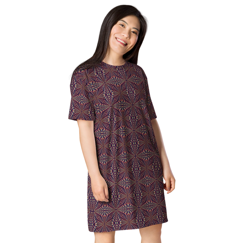 Product name: Recursia Fabrique Unknown II T-Shirt Dress. Keywords: Clothing, Print: Fabrique Unknown, T-Shirt Dress, Women's Clothing
