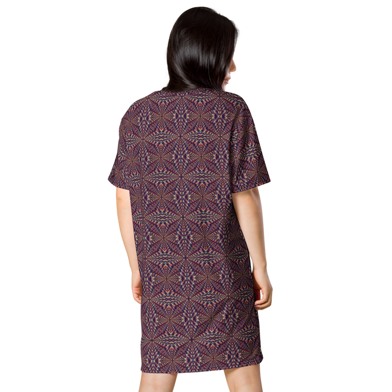 Product name: Recursia Fabrique Unknown II T-Shirt Dress. Keywords: Clothing, Print: Fabrique Unknown, T-Shirt Dress, Women's Clothing