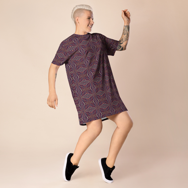 Product name: Recursia Fabrique Unknown II T-Shirt Dress. Keywords: Clothing, Print: Fabrique Unknown, T-Shirt Dress, Women's Clothing