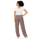 Product name: Recursia Fabrique Unknown II Women's Wide Leg Pants In Pink. Keywords: Print: Fabrique Unknown, Women's Wide Leg Pants