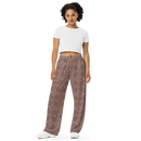 Product name: Recursia Fabrique Unknown II Women's Wide Leg Pants In Pink. Keywords: Print: Fabrique Unknown, Women's Wide Leg Pants